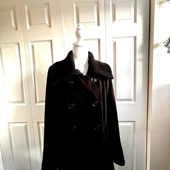 Worthington Black Double-Breasted Coat - Picture 2 of 2